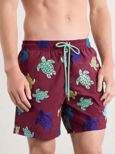 Vilebrequin Mistral Straight-Leg Mid-Length Embroidered Swim Shorts - Men | Thumbnail 2 Vilebrequin Mistral Straight-Leg Mid-Length Embroidered Swim Shorts - Men | Thumbnail 2