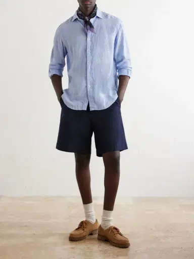 Polo Ralph Lauren Checked-Woven Linen Shirt - Men | Thumbnail 2 Polo Ralph Lauren Checked-Woven Linen Shirt - Men | Thumbnail 2