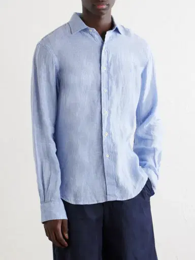Polo Ralph Lauren Checked-Woven Linen Shirt - Men | Thumbnail 3 Polo Ralph Lauren Checked-Woven Linen Shirt - Men | Thumbnail 3
