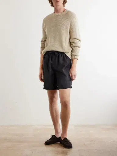 Saman Amel Straight-Leg Silk Shorts - Men | Thumbnail 2 Saman Amel Straight-Leg Silk Shorts - Men | Thumbnail 2