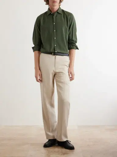 Massimo Alba Genova Cotton-Chambray Shirt - Men | Thumbnail 2 Massimo Alba Genova Cotton-Chambray Shirt - Men | Thumbnail 2