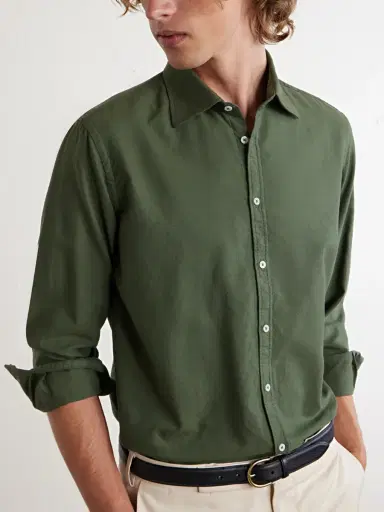 Massimo Alba Genova Cotton-Chambray Shirt - Men | Thumbnail 5 Massimo Alba Genova Cotton-Chambray Shirt - Men | Thumbnail 5