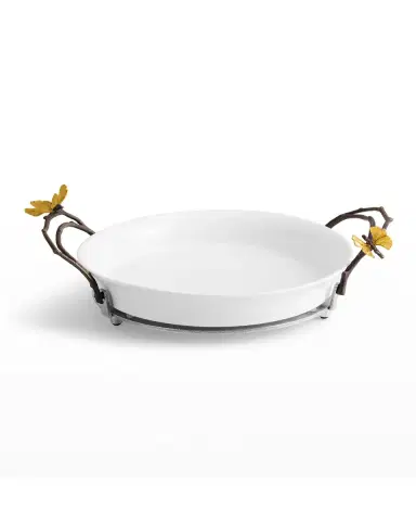 Michael Aram Butterfly Ginkgo Pie Dish | Thumbnail 2 Michael Aram Butterfly Ginkgo Pie Dish | Thumbnail 2