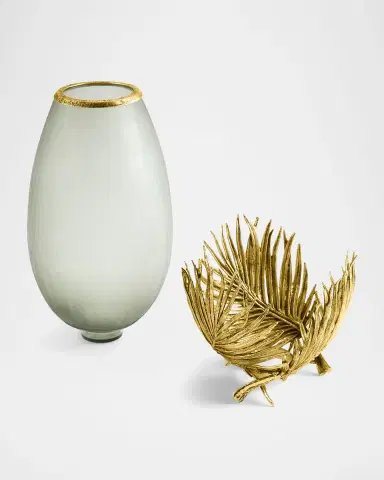 Michael Aram Palm Medium Glass Vase | Thumbnail 2 Michael Aram Palm Medium Glass Vase | Thumbnail 2