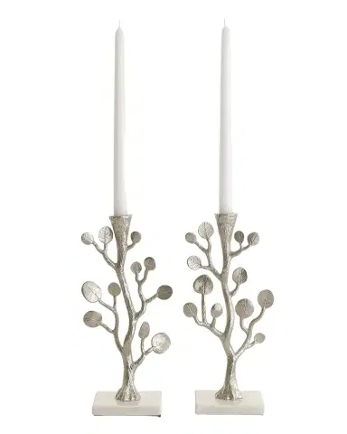 Michael Aram Botanical Leaf Candleholders, Set of 2 | Thumbnail 1 Michael Aram Botanical Leaf Candleholders, Set of 2 | Thumbnail 1