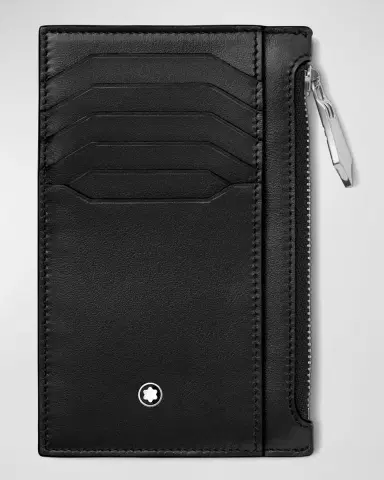 Montblanc Men's Meisterstück Pocket Holder Leather Zip Card Holder | Thumbnail 3 Montblanc Men's Meisterstück Pocket Holder Leather Zip Card Holder | Thumbnail 3