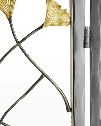 Michael Aram Golden Ginkgo Firescreen | Thumbnail 3 Michael Aram Golden Ginkgo Firescreen | Thumbnail 3