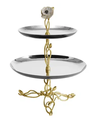 Michael Aram Anemone Two-Tier Etagere | Thumbnail 1 Michael Aram Anemone Two-Tier Etagere | Thumbnail 1