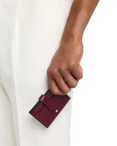 Montblanc Men's Meisterstuck Leather Bifold Card Holder | Thumbnail 1 Montblanc Men's Meisterstuck Leather Bifold Card Holder | Thumbnail 1