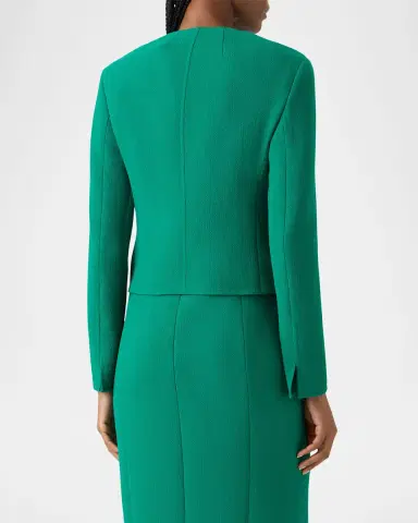Akris Hemilio Asymmetric Double-Faced Wool Jacket | Thumbnail 2 Akris Hemilio Asymmetric Double-Faced Wool Jacket | Thumbnail 2