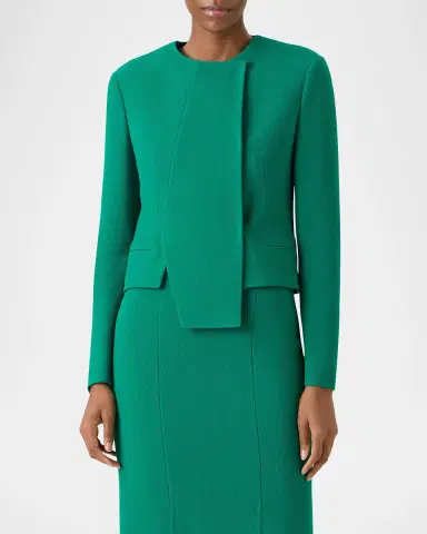 Akris Hemilio Asymmetric Double-Faced Wool Jacket | Thumbnail 3 Akris Hemilio Asymmetric Double-Faced Wool Jacket | Thumbnail 3