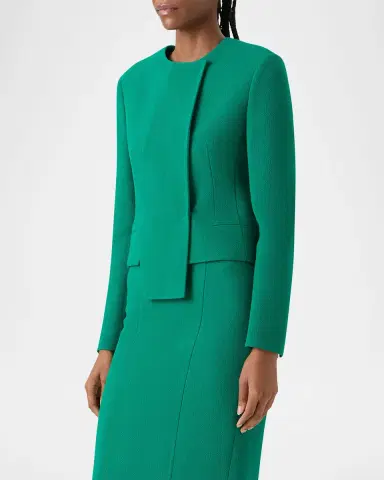 Akris Hemilio Asymmetric Double-Faced Wool Jacket | Thumbnail 5 Akris Hemilio Asymmetric Double-Faced Wool Jacket | Thumbnail 5