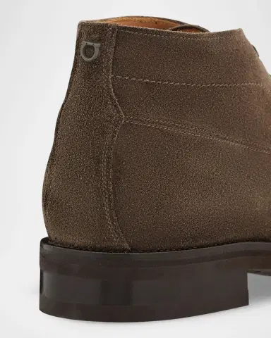 Ferragamo Men's Blake Construction Suede Desert Boots | Thumbnail 5 Ferragamo Men's Blake Construction Suede Desert Boots | Thumbnail 5