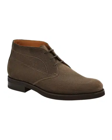 Ferragamo Men's Blake Construction Suede Desert Boots | Thumbnail 1 Ferragamo Men's Blake Construction Suede Desert Boots | Thumbnail 1