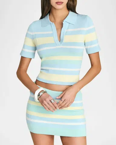 SEROYA Panie Knit Polo Top | Thumbnail 3 SEROYA Panie Knit Polo Top | Thumbnail 3