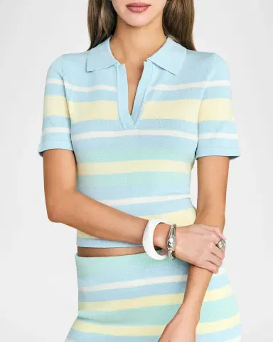 SEROYA Panie Knit Polo Top | Thumbnail 4 SEROYA Panie Knit Polo Top | Thumbnail 4