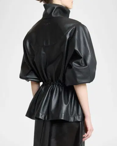 Givenchy Leather Drawstring Tracksuit Jacket | Thumbnail 2 Givenchy Leather Drawstring Tracksuit Jacket | Thumbnail 2