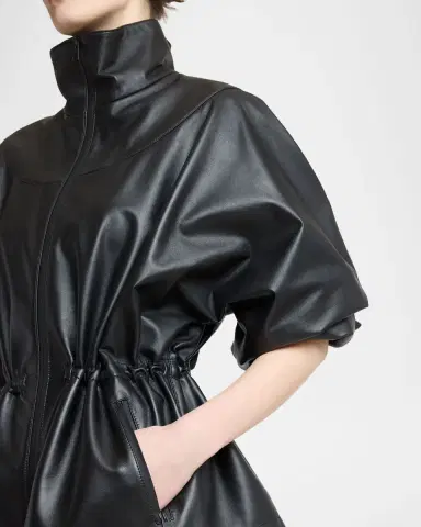 Givenchy Leather Drawstring Tracksuit Jacket | Thumbnail 4 Givenchy Leather Drawstring Tracksuit Jacket | Thumbnail 4