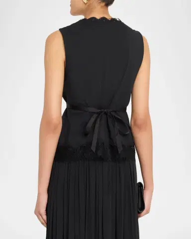 3.1 Phillip Lim Sleeveless Satin Lace Combo Top | Thumbnail 2 3.1 Phillip Lim Sleeveless Satin Lace Combo Top | Thumbnail 2