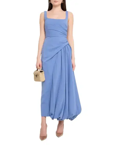 Lela Rose Faille Scoop-Neck Bubble Dress | Thumbnail 1 Lela Rose Faille Scoop-Neck Bubble Dress | Thumbnail 1