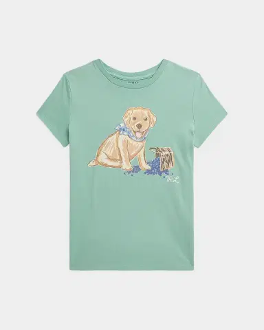 Polo Ralph Lauren Girl's Graphic Cotton T-Shirt, Size 2-6X | Thumbnail 3 Polo Ralph Lauren Girl's Graphic Cotton T-Shirt, Size 2-6X | Thumbnail 3