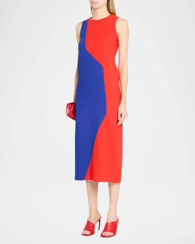 Akris Colorblock Midi Sheath Dress | Thumbnail 3 Akris Colorblock Midi Sheath Dress | Thumbnail 3