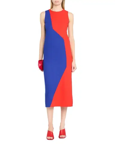 Akris Colorblock Midi Sheath Dress | Thumbnail 1 Akris Colorblock Midi Sheath Dress | Thumbnail 1