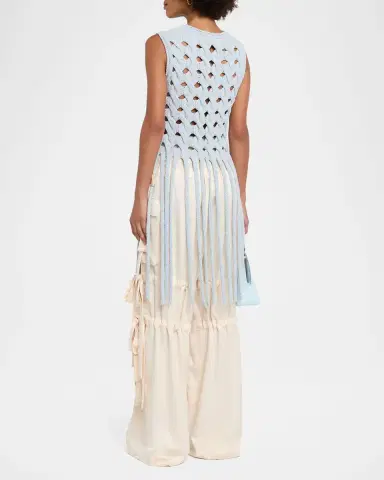 AKNVAS Kiki Cable Knit Fringe Top | Thumbnail 2 AKNVAS Kiki Cable Knit Fringe Top | Thumbnail 2
