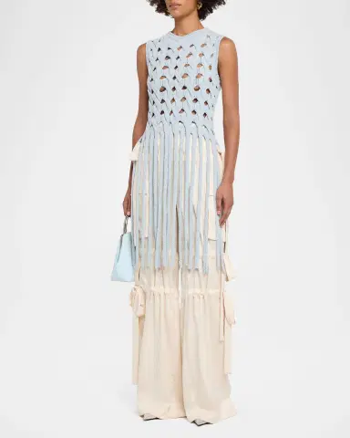 AKNVAS Kiki Cable Knit Fringe Top | Thumbnail 3 AKNVAS Kiki Cable Knit Fringe Top | Thumbnail 3