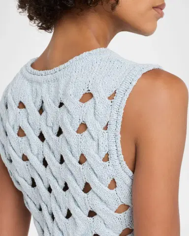 AKNVAS Kiki Cable Knit Fringe Top | Thumbnail 4 AKNVAS Kiki Cable Knit Fringe Top | Thumbnail 4