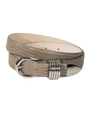 Déhanche Hollyhock Lizard-Embossed Leather Belt | Thumbnail 4 Déhanche Hollyhock Lizard-Embossed Leather Belt | Thumbnail 4