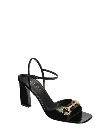 Gucci 85mm Signora Leather Ankle-Strap Sandals | Thumbnail 1 Gucci 85mm Signora Leather Ankle-Strap Sandals | Thumbnail 1