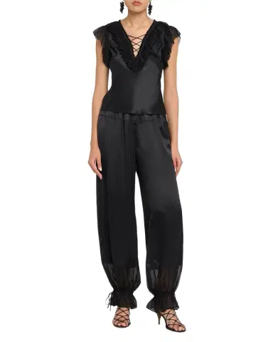 Ulla Johnson Ilyana Silk Ruffle Blouse | Thumbnail 1 Ulla Johnson Ilyana Silk Ruffle Blouse | Thumbnail 1