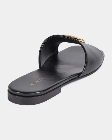 Gucci Marmont GG Leather Slide Sandals | Thumbnail 3 Gucci Marmont GG Leather Slide Sandals | Thumbnail 3