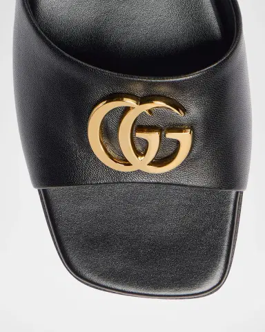 Gucci Marmont GG Leather Slide Sandals | Thumbnail 4 Gucci Marmont GG Leather Slide Sandals | Thumbnail 4