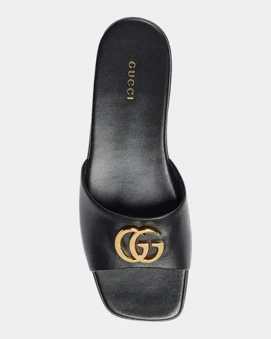 Gucci Marmont GG Leather Slide Sandals | Thumbnail 5 Gucci Marmont GG Leather Slide Sandals | Thumbnail 5