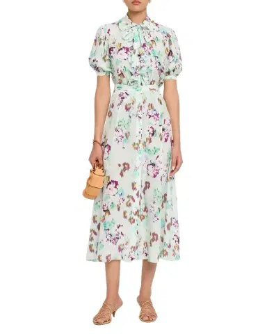 Ulla Johnson Rowan Silk Midi Skirt | Thumbnail 1 Ulla Johnson Rowan Silk Midi Skirt | Thumbnail 1