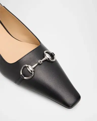 Gucci Vittoria Leather Ballerina Flats | Thumbnail 5 Gucci Vittoria Leather Ballerina Flats | Thumbnail 5