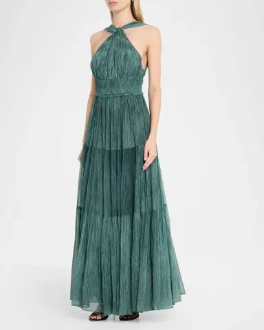 Ulla Johnson Freesia Sleeveless Silk Chiffon Gown | Thumbnail 3 Ulla Johnson Freesia Sleeveless Silk Chiffon Gown | Thumbnail 3