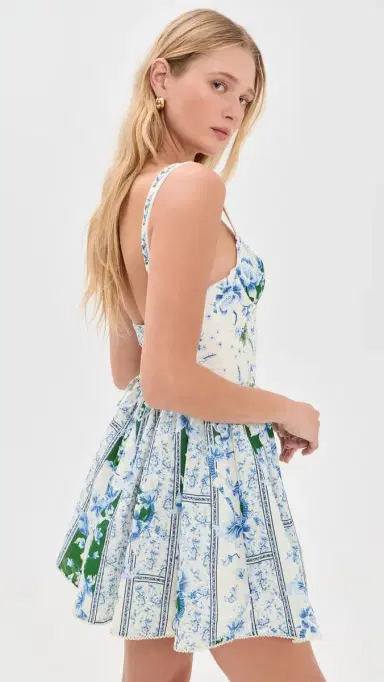 Agua Bendita Spring Ivy Underwire Mini Dress ulticolor | Thumbnail 4 Agua Bendita Spring Ivy Underwire Mini Dress ulticolor | Thumbnail 4