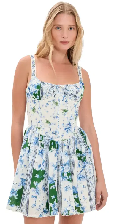 Agua Bendita Spring Ivy Underwire Mini Dress ulticolor | Thumbnail 1 Agua Bendita Spring Ivy Underwire Mini Dress ulticolor | Thumbnail 1