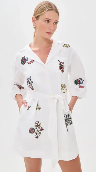 Tanya Taylor adie Dress Optic White | Thumbnail 2 Tanya Taylor adie Dress Optic White | Thumbnail 2