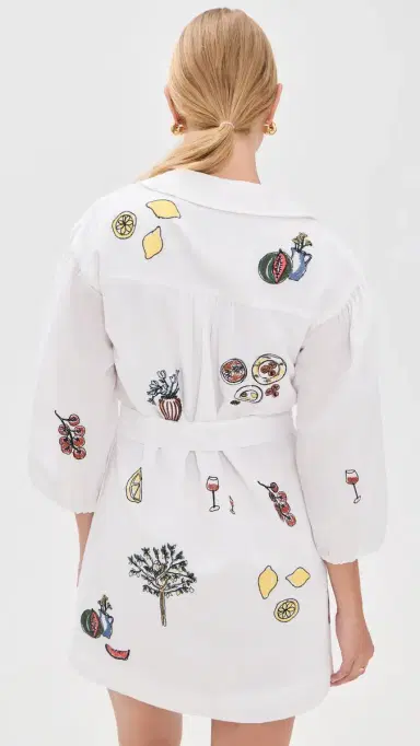 Tanya Taylor adie Dress Optic White | Thumbnail 3 Tanya Taylor adie Dress Optic White | Thumbnail 3