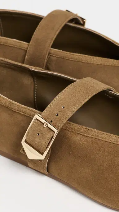 Schutz Vick Buckle Flats Dried Olive | Thumbnail 6 Schutz Vick Buckle Flats Dried Olive | Thumbnail 6