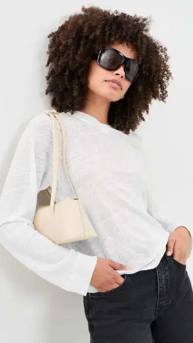 IRO elhy Linen Tee Porcelain White | Thumbnail 2 IRO elhy Linen Tee Porcelain White | Thumbnail 2