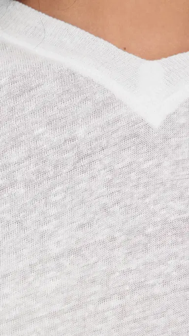 IRO elhy Linen Tee Porcelain White | Thumbnail 6 IRO elhy Linen Tee Porcelain White | Thumbnail 6