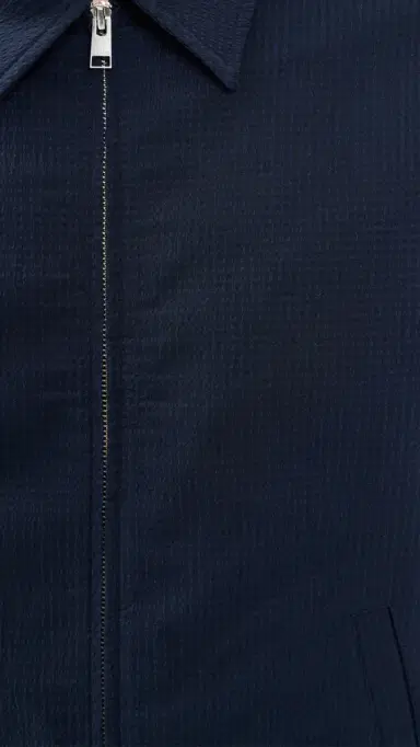 FRAME eersucker Blouson Jacket Navy | Thumbnail 6 FRAME eersucker Blouson Jacket Navy | Thumbnail 6