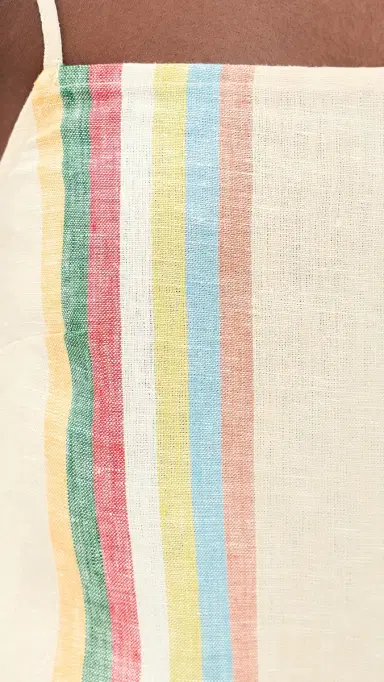 STAUD aura inen Mini Dress Day Trip Stripe | Thumbnail 6 STAUD aura inen Mini Dress Day Trip Stripe | Thumbnail 6