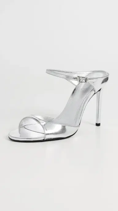Schutz Lyra Heeled Mules Prata | Thumbnail 2 Schutz Lyra Heeled Mules Prata | Thumbnail 2
