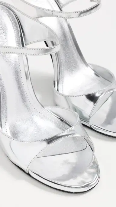 Schutz Lyra Heeled Mules Prata | Thumbnail 6 Schutz Lyra Heeled Mules Prata | Thumbnail 6